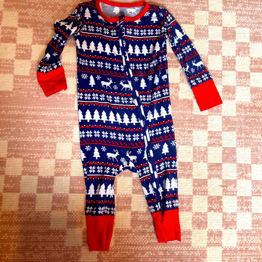 Bums and Roses christmas print 6-9 m